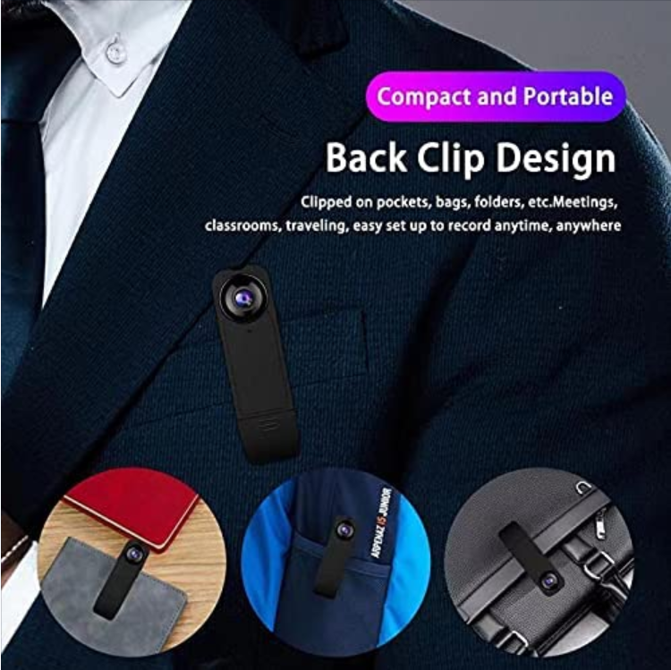 Portable Back Clip HD Camera Recorder