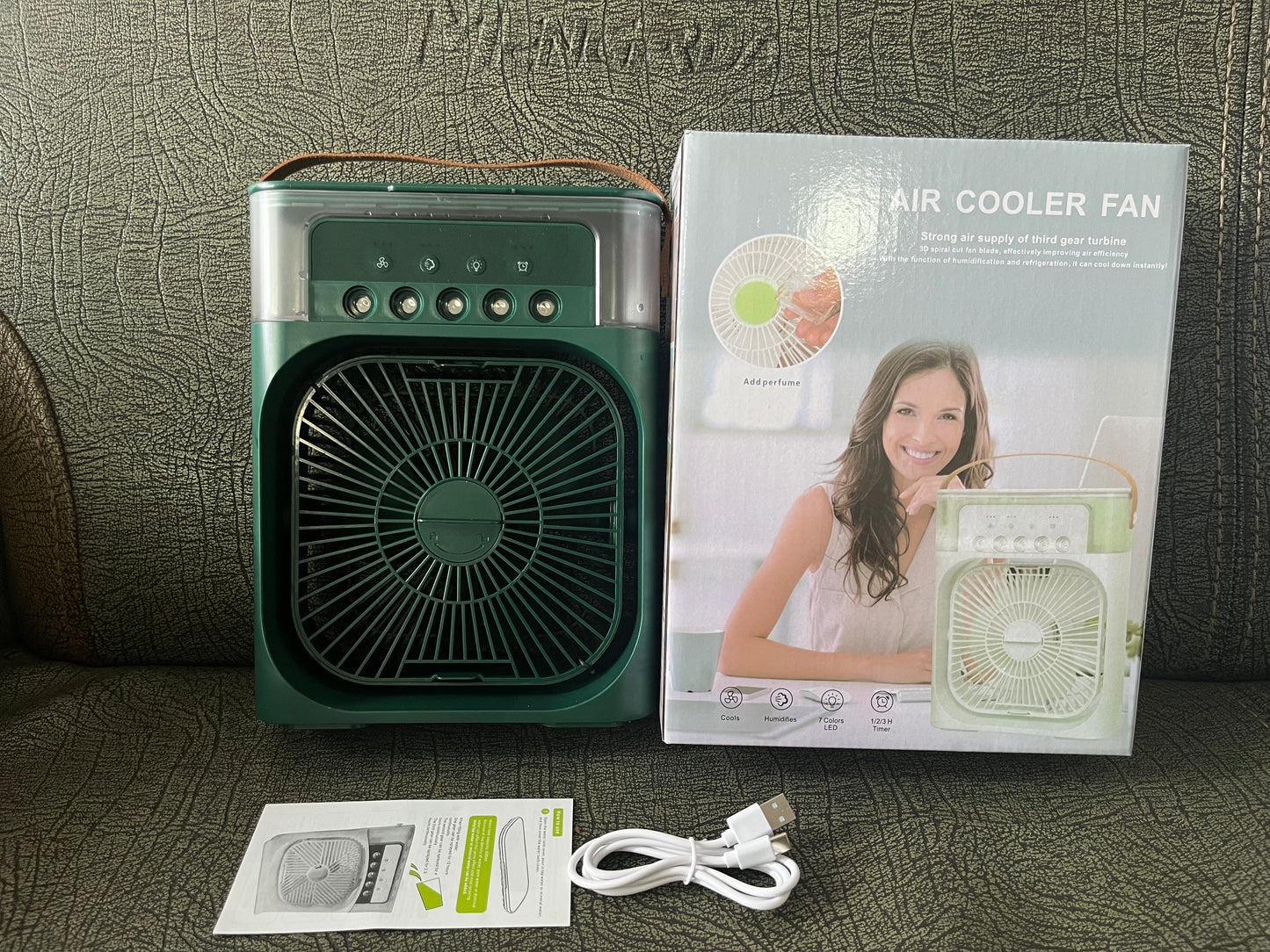 Desktop Electric Fan with Mini Humidifier