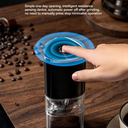 Portable Transparent Electric Coffee Grinder