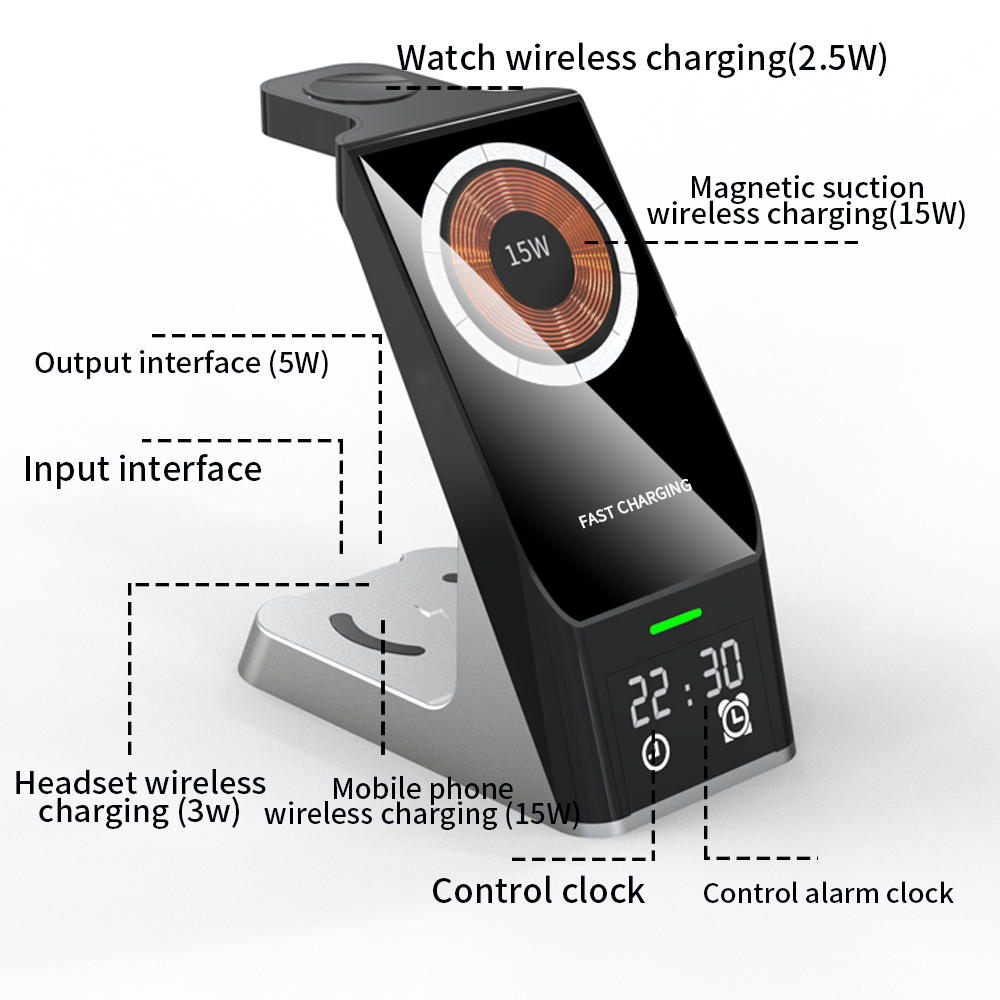 6-In-1 Multi-Function Wireless Charger