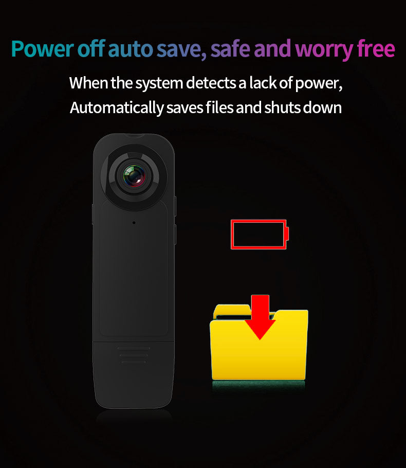 Portable Back Clip HD Camera Recorder